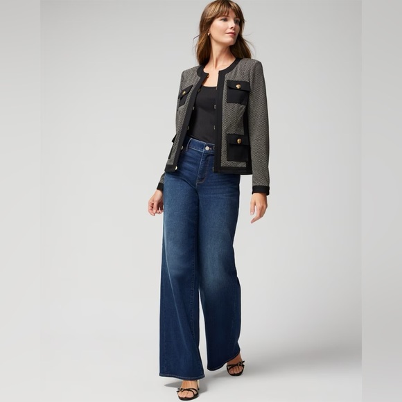 NWT WHBM® Jacquard Knit Stylist Jacket - Picture 3 of 5